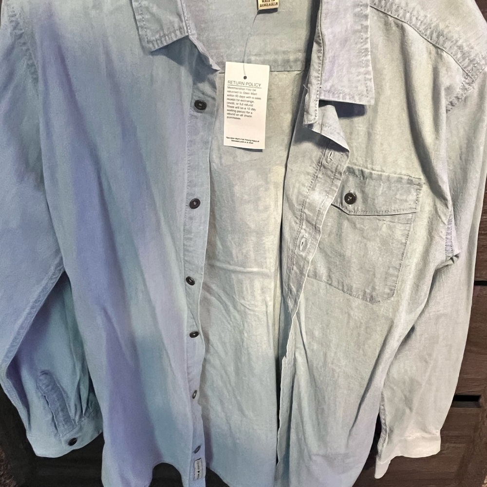Lucky Brand Sky Blue Casual Shirt